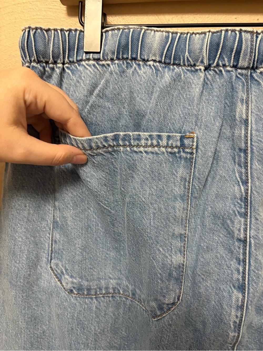 Rag & Bone Lori Beach Drawstring Pant Jean Wentworth Size Large NWT New - Picture 10 of 15